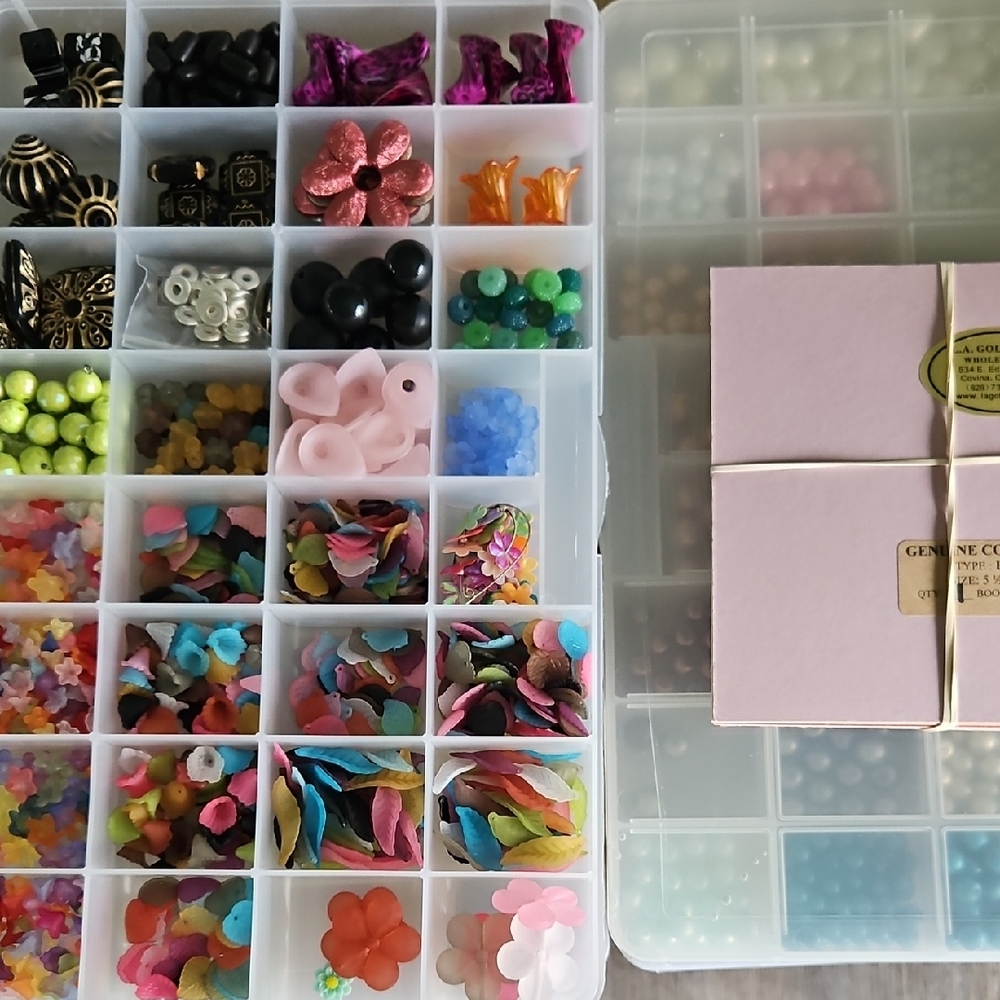 Colorful Bead and Sequin Organizer